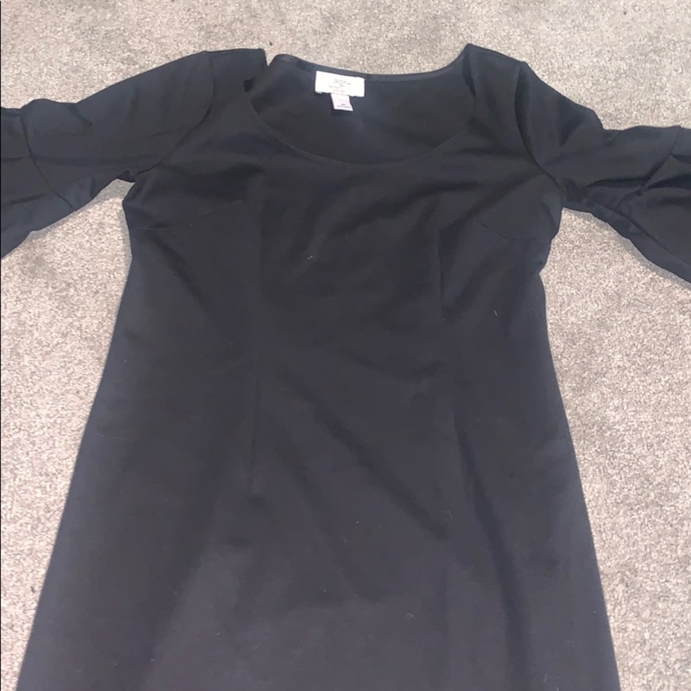 Ann Taylor loft petites 2p black dress